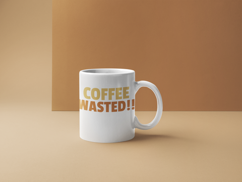 Mugs-Coffee Wasted - Tee Size Me