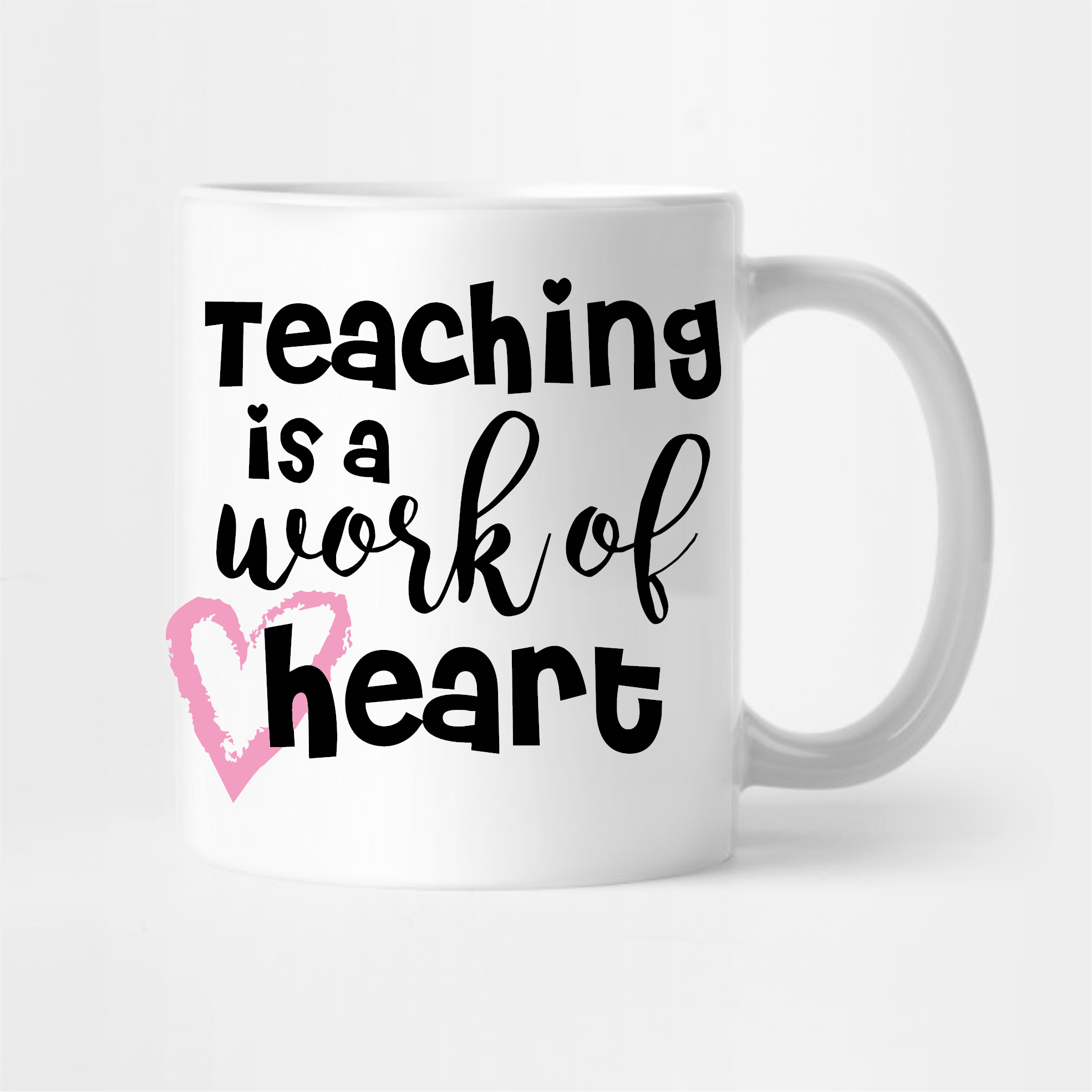 Teaching Is A Work Of Heart - Tee Size Me